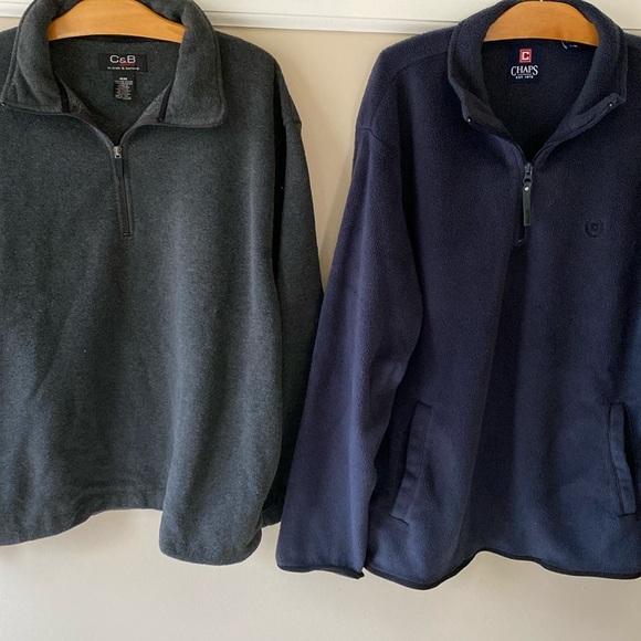 Bundle of two fleece pullover jackets & one American Eagle Beanie knitted hat - Picture 2 of 10